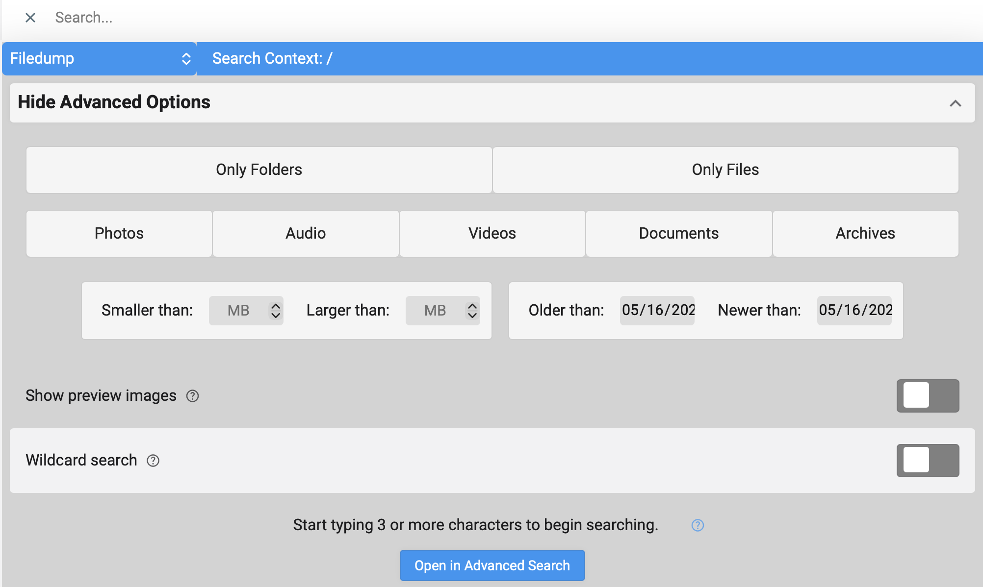 QA v7.3 search popup advanced 2026-05-16